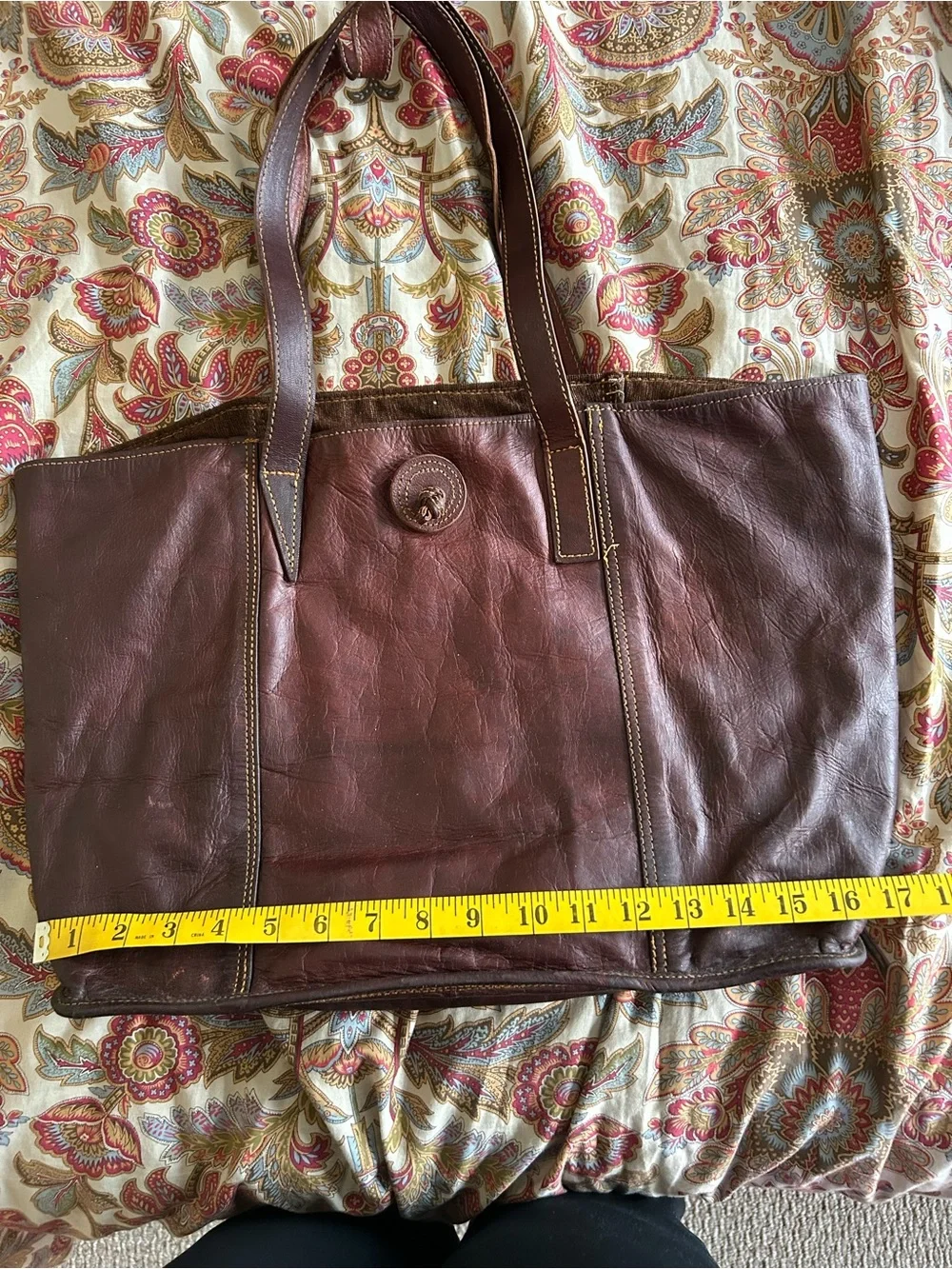 Brown Leather Tote Bag - Classic Carryall